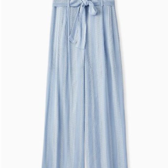 Torrid Size 1 Light Blue Geo Stripe Gauze Pants - Picture 4 of 6